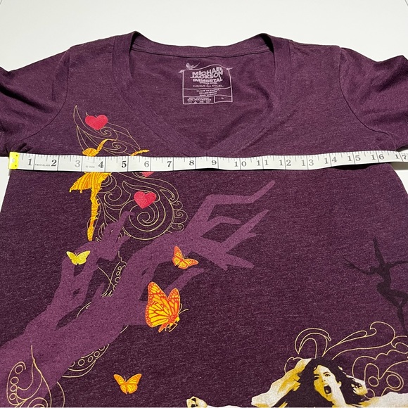 Michael Jackson Women SZ Large Purple Immortal World Tour Cirque Du Soleil Shirt - Picture 4 of 7